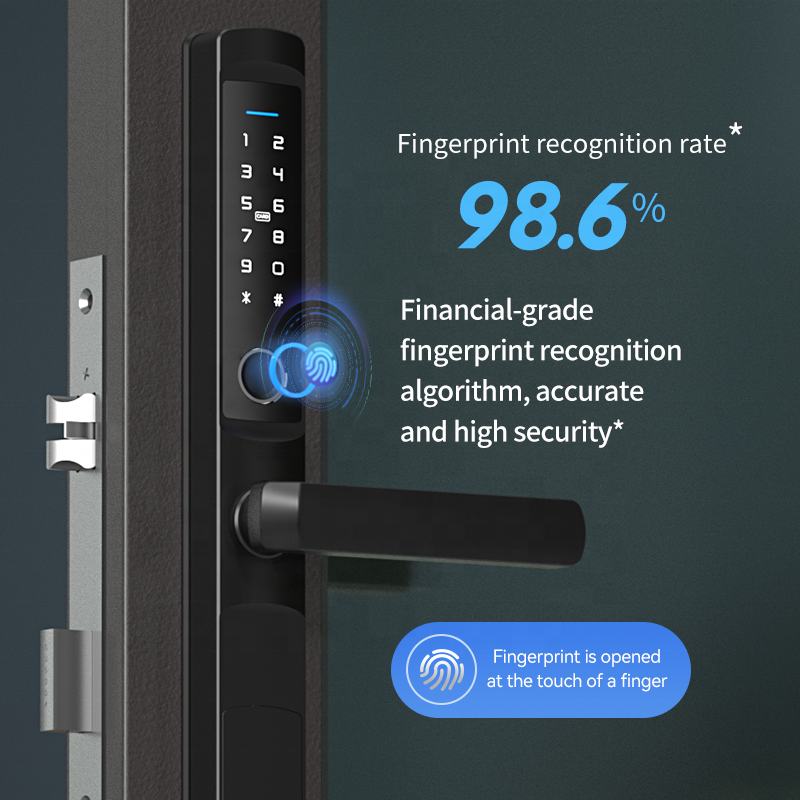 952-Tuya Wifi Smart Lock/Pany de porta corredissa d'alumini impermeable IP66