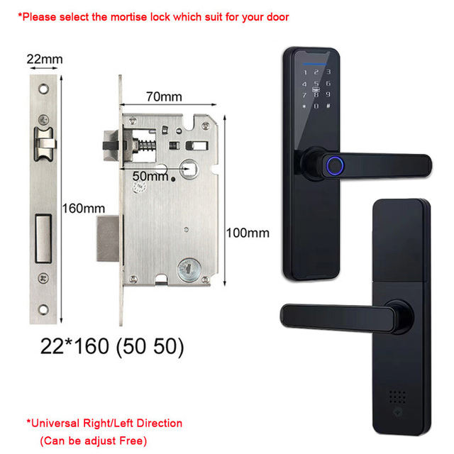 610&620-Tuya Akıllı Kilitler / Parmak İzi Şifre Anahtar Kartı/ WiFi+BLE