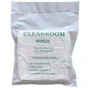 Poliéster microfiber cleanroom wipes