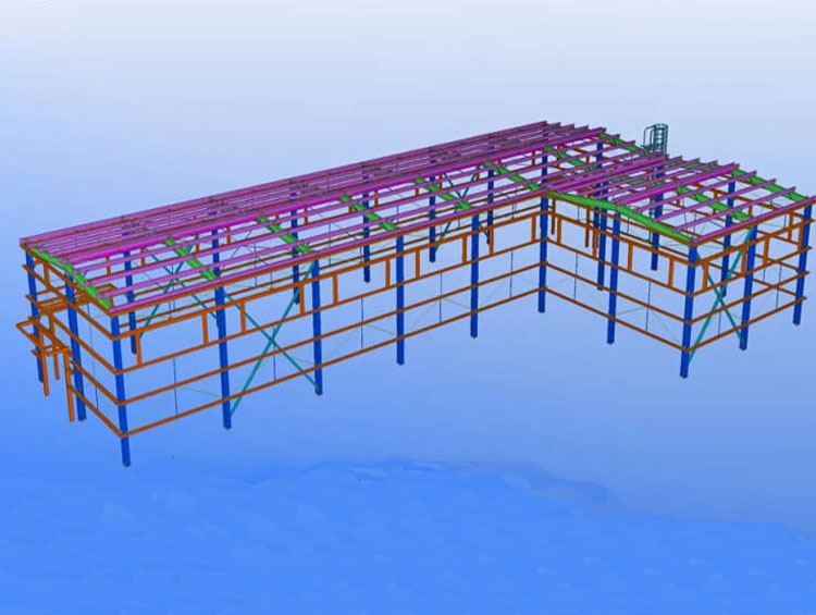 Struktur Baja Tekla 3D Model Show
