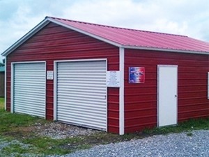 Prefab metal shed garage