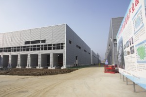 Yüngül polad konstruksiyadan hazırlanmış prefabrik anbar binaları