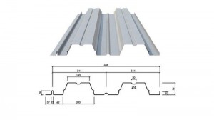 Plancher de terrasse pour bâtiment à structure métallique avec mezzanine