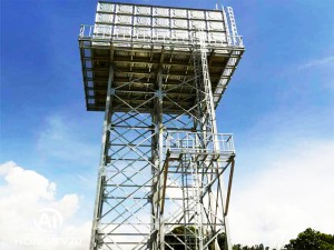 Hot-Dip Galvanized Elevated Steel Water Tank Tower