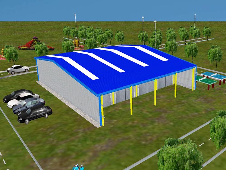 Prefabricated Steel Structure Equipment Storage Warehouse Para sa Ireland