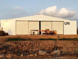 Hangar pentru avioane cu structură de oțel prefabricată