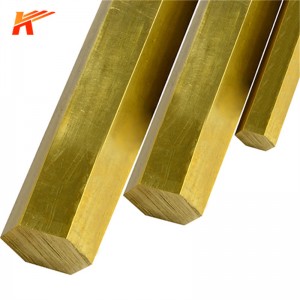 Brass Hexagonal Bar Industrial Metal Solid Polygon Rod