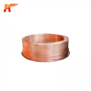 Fío de cobre sen osíxeno de alta condutividade e alta pureza