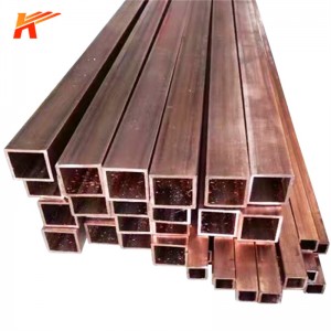 Quadratisches Kupferrohr China Hersteller Quadratisches rechteckiges Rohr