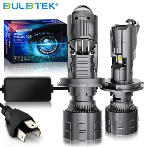 BULBTEK AM06 Bi LED Retrofit Headlight 200W Double Beam Mini Projector Lens H4 H7 LED Lights LED Recessed Retrofit Downlights