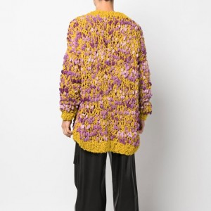2023 Pulover tricotat cu textură grosieră de ac pentru bărbați cu design nou