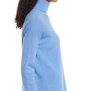 пуловер жумшак коюуланган катуу түстүү кашемир туртленка свитер
