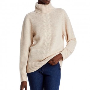 2022 새로운 하이 칼라 패션 숙녀 긴 모직 스웨터