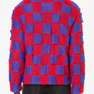 Պատվերով տղամարդկանց տրիկոտաժե սվիտեր երկարաթև դիզայներական տրիկոտաժե սվիտեր