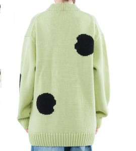 Kundenspezifischer Winter-Rundhals-Pullover mit langen Ärmeln, gestrickte Damen-Pullover-Pullover