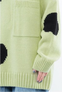 Prilagođeni zimski džemperi s okruglim izrezom, pleteni ženski puloveri s dugim rukavima