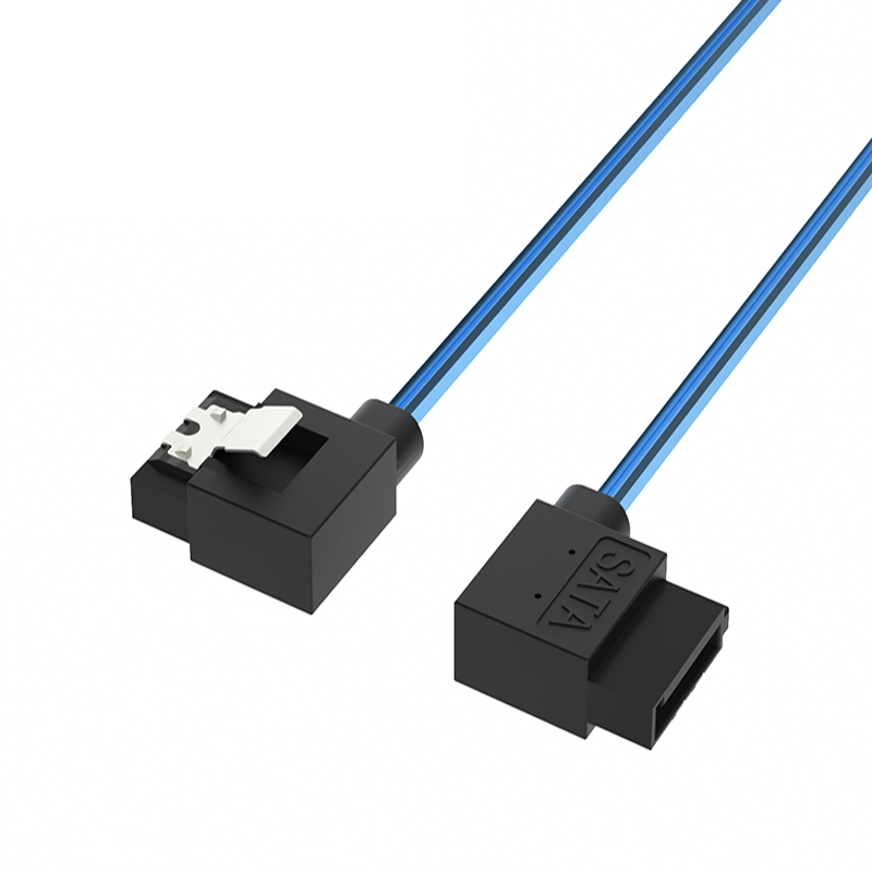 SATA 7 Pin Female to Female Cable, 2 X 90 Degree Angle