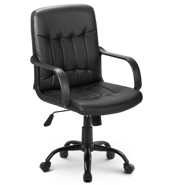 Model: 4015 Comfortable desk Chair Synthetic Leather Visitor Office Chair Featured Image