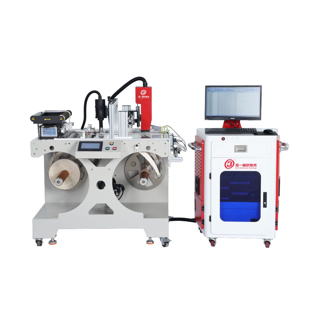 UV इंकजेट प्रिंटर वैशिष्ट्यीकृत प्रतिमेसह मानक रिवाइंडर