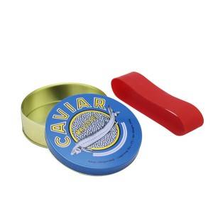 30g 50g 100g 250g 500g empty 8oz caviar tin cans with rubber band