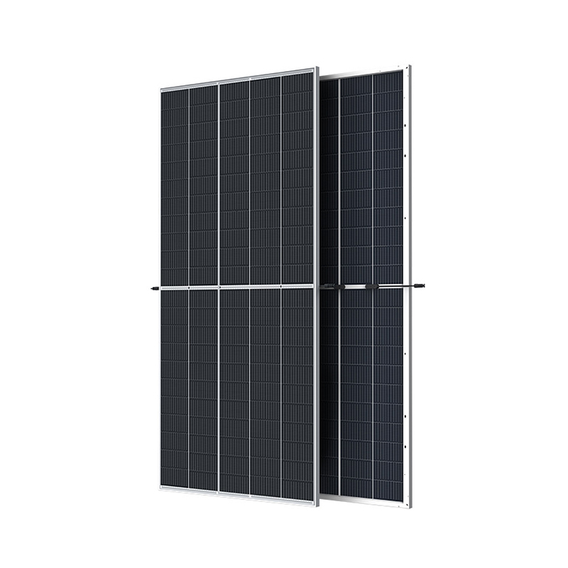 Panel solar dwimuka dua kaca separuh potong panel solar 550W