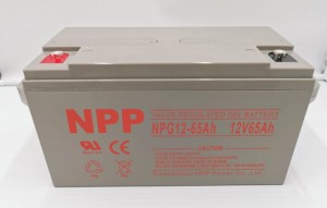 NPG serijos 12V 65Ah energijos kaupimo gelio baterija
