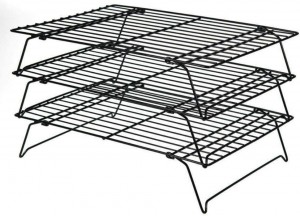 Cooling Racks, Stainless Steel Non-Stick Baking Racks And Oven Safe Wire Cool Racks for Cookies, Cakes and Baking,3-Tier,Foldable