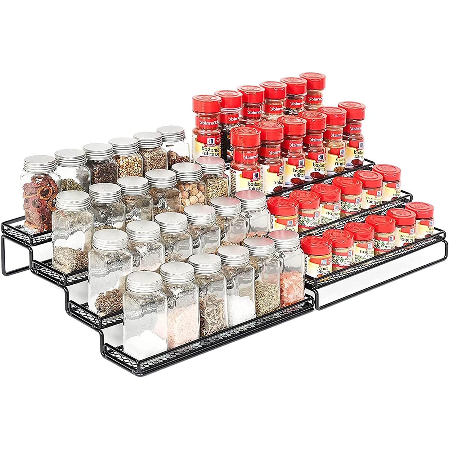 Countertop 4 Tier Expandable Spice Rack Organizer for Cabinet  Pantry Featured Image
