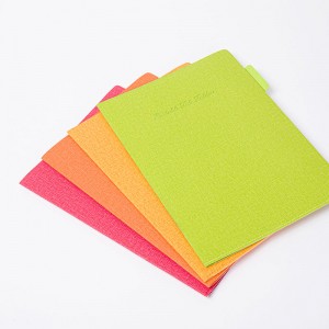 Bärbar filhållare i PU-läder/papper med 6 fickor med texturerat A4-papper i olika färger kortpappersorganisatör för affärskontorsskola dagligt bruk för män kvinnor