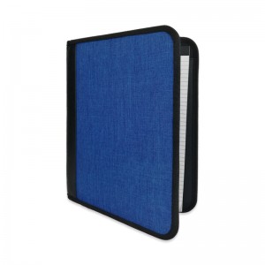 Travel business mesh notebook portfolio folder organizer case bag elastic pen loop