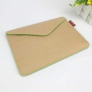 Brun&grön filt Ipad-väska mapp dokument brevkuvert pappersportföljfodral för hemkontorspapper