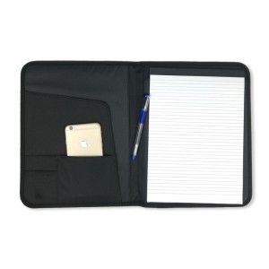 Travel bisnis bolong notebook portopolio folder organizer kantong elastis kalam loop Cina OEM produsén suplai logo custom