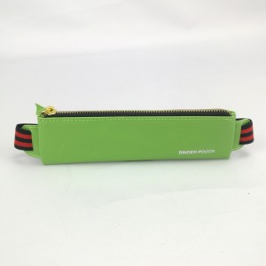 لچکدار بینڈ زپر بندش قلم اور پنسل ٹھوس کیس کے ساتھ گرم فروخت منی بائنڈر پاؤچ چین OEM فیکٹری