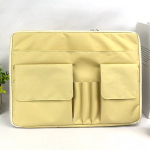 Portable office polyester notepad pouch padfolio organizer compartimenti funziunali borsa laptop Cina fabbrica OEM