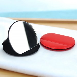 Miroir compact avec 2 couleurs disponibles miroir de maquillage portable 2 côtés 3,5 pouces petite forme ronde de poche pour un usage quotidien en voyage