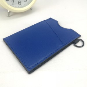 Panyimpen kantong kartu portabel ipis sareng cingcin konci pikeun lalaki awéwé pikeun perjalanan sakola kantor bisnis