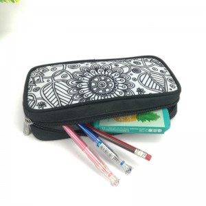 Стильная сумка-карандаш, косметичка, сумка для хранения, цветочный узор, водонепроницаемая, Китайская фабрика OEM