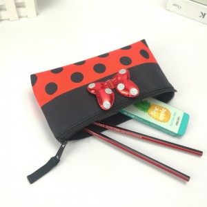 Rajzfilm csillogó 3D csillogó pöttyös ceruzatasak kozmetikai táska érmék pénztárca tárolótok gyerekeknek női kínai OEM gyár