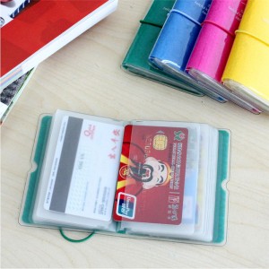 Veelkleurige PVC-kaarthouer hergebruikte deursigtigheidsbladsye vir kredietkaart-ID-lisensie paspoort besigheidskaartjie vir besigheidskantoor skoolbenodigdhede vir mans vroue