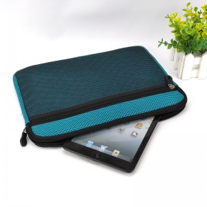 A4, B5, A5, B6 office portable green mesh polyester zipper bag ipad organizer case handbag 2 compartments with zipper closed mesh pocket bag cosmetic bag for all ages for business office school daily use for men women