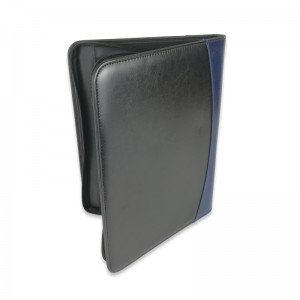 ທຸລະກິດຊັ້ນນໍາທີ່ມີ zipper padfolio ຄວາມປະທັບໃຈທາງທຸລະກິດທີ່ເຫນືອກວ່າເລີ່ມຕົ້ນດ້ວຍ PU Leather smart storage solar calculator write pad China factory custom logo