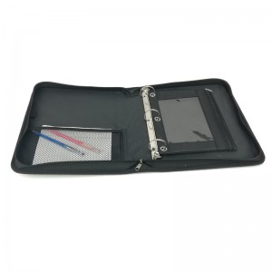 2 Inch zipper binder 3 Ring binder nga matangtang file folder durable portable organizer China OEM factory supplies