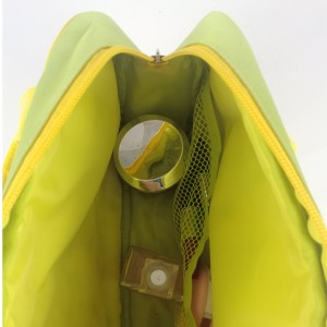 Prenosná potlač so zeleným kvetinovým vzorom polyesterová kozmetická taška puzdro na make-up so zapínaním na zips s vnútorným sieťovaným vreckom s rukoväťou veľká úložná taška detské hračky sterilizačná taška pre deti dospelých na každodenné použitie