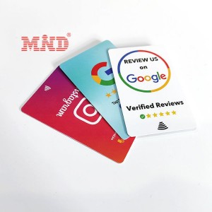 Avereno jerena izahay amin'ny Google NFC Card NTAG 213 NTAG 215 NTAG 216 Business Customer Reviews RFID Google Review Card