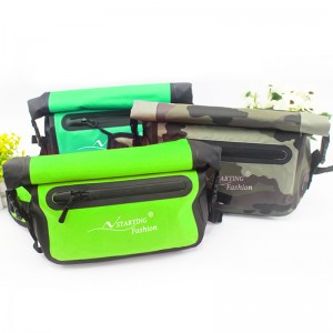 Beg kalis air bahan PVC + Poliester dengan cetakan pada PVC boleh disesuaikan untuk hadiah yang sesuai untuk perjalanan luar