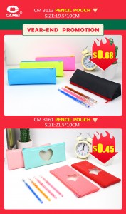 Excellent quality 2 Ring Zipper Binder - Camei year-end seasonal special offers Christmas promotion polyester pencil pot folding storaage China OEM manufacture supplies – CAMEI