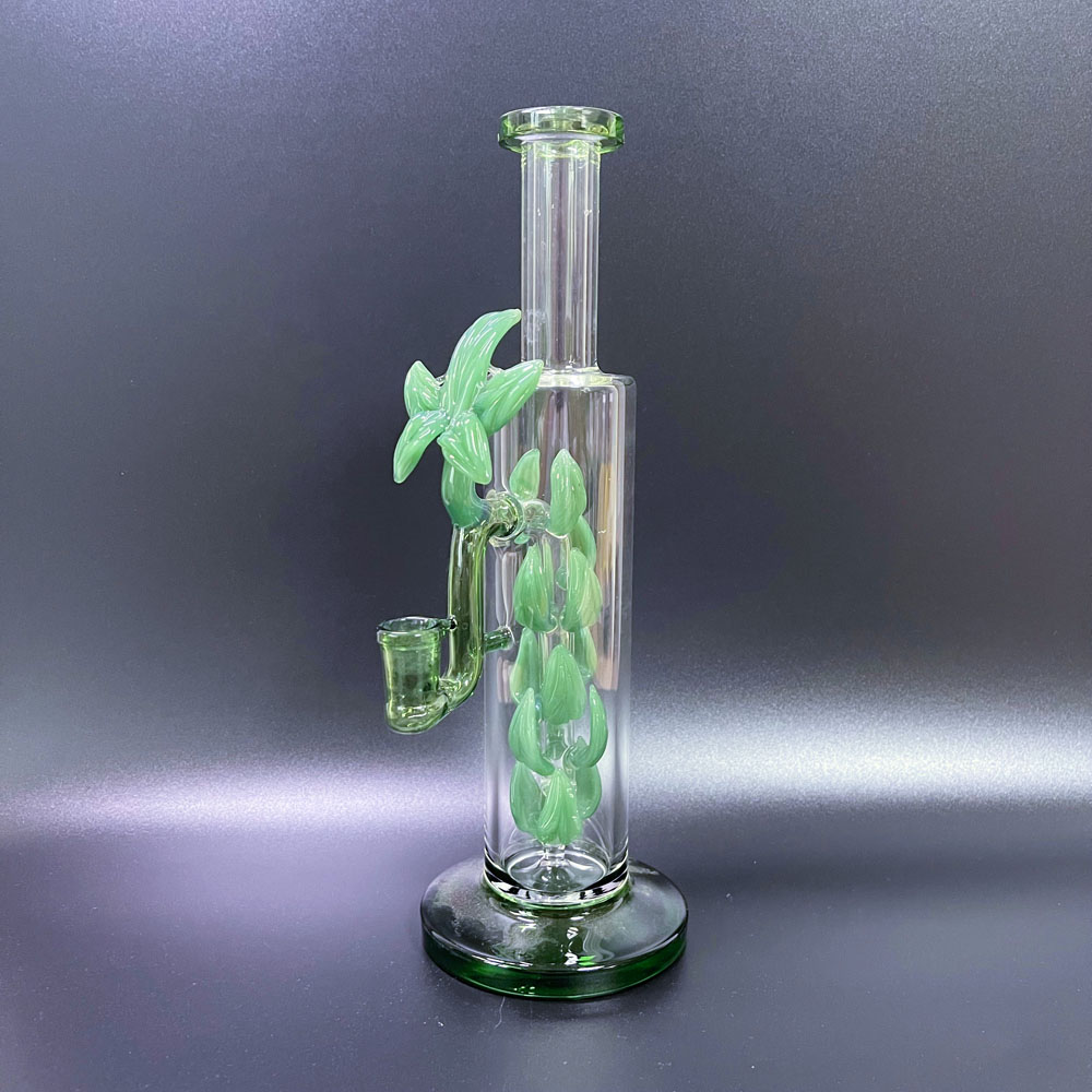Shitje me shumicë e cilësisë së lartë Glass Rig Bong Pipe uji për duhanpirës Riciklues i ri i tubave të ujit Bong Imazhi i veçuar