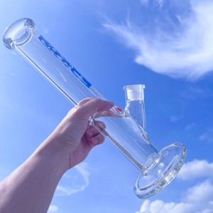 Glass Bong me tuba të drejtë me tuba borosilikat me shumicë me cilësi të lartë