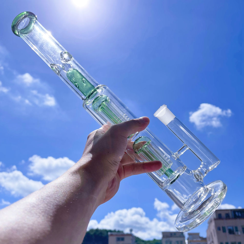 DOUBLE TREE PERC STRAIGHT TUBE WATER PIPE Featured Image