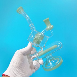 Square Recycler Rig Bong